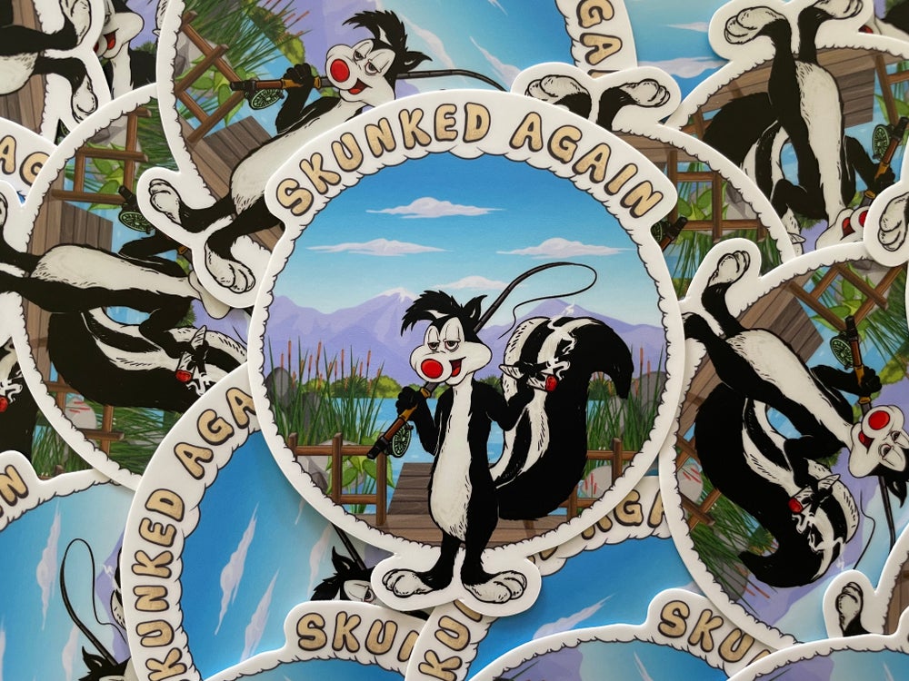 Skunked Again Logo Sticker
