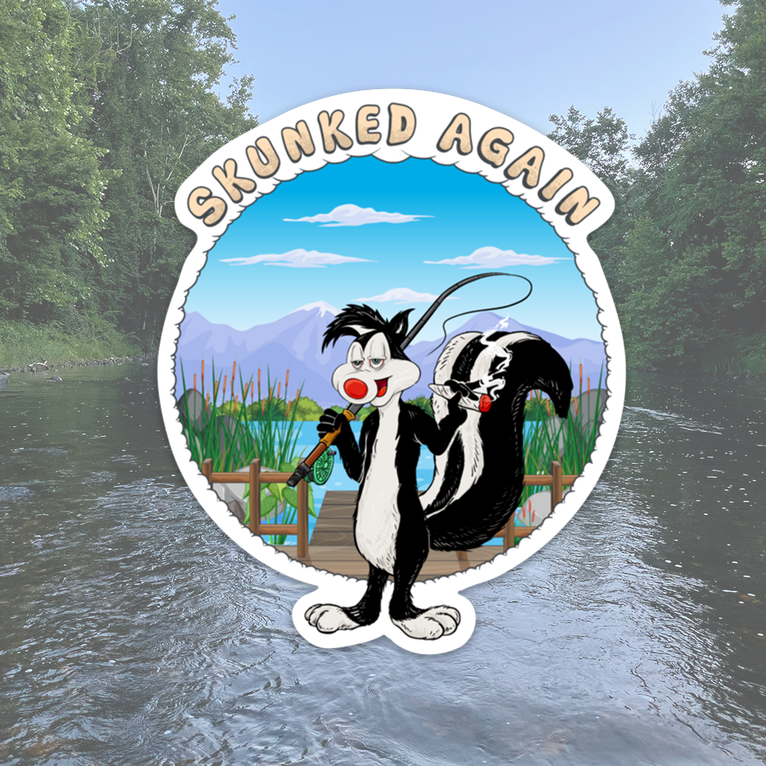 Skunked Again Logo Sticker