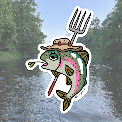 Trident Fly Fishing Sticker