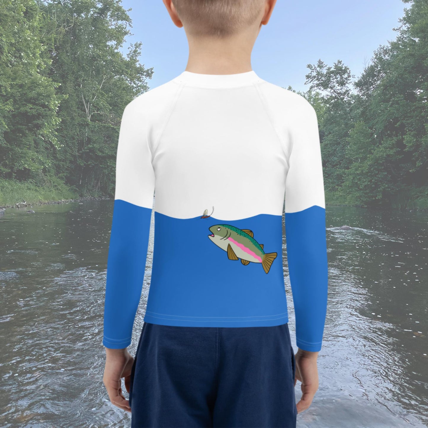 Kids Rainbow Trout Rash Guard