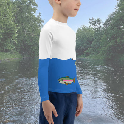 Kids Rainbow Trout Rash Guard