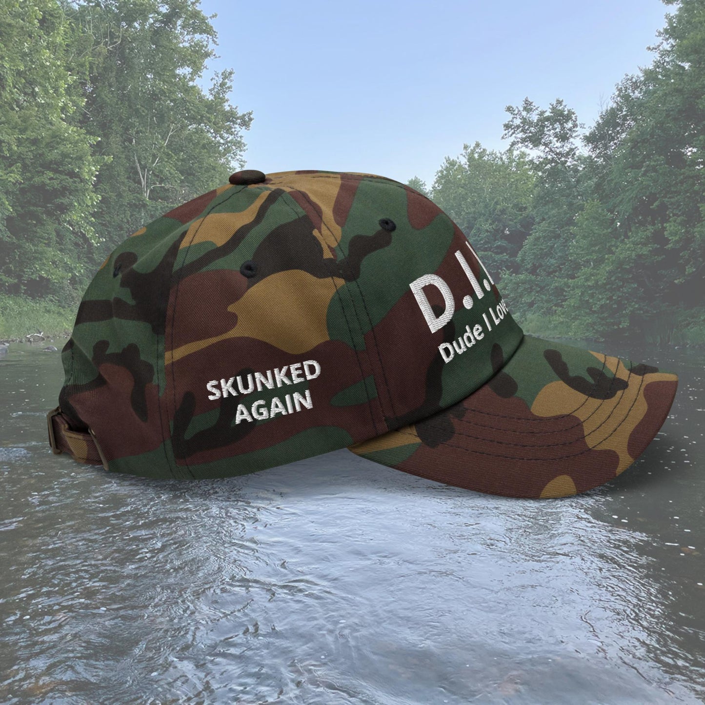 D.I.L.F. Dude I Love Fishing Dad hat – Skunked Again