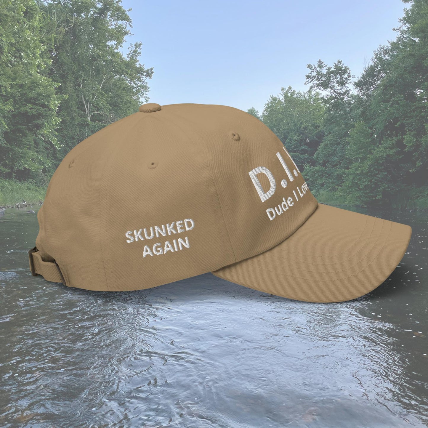 D.I.L.F. Dude I Love Fishing Dad hat