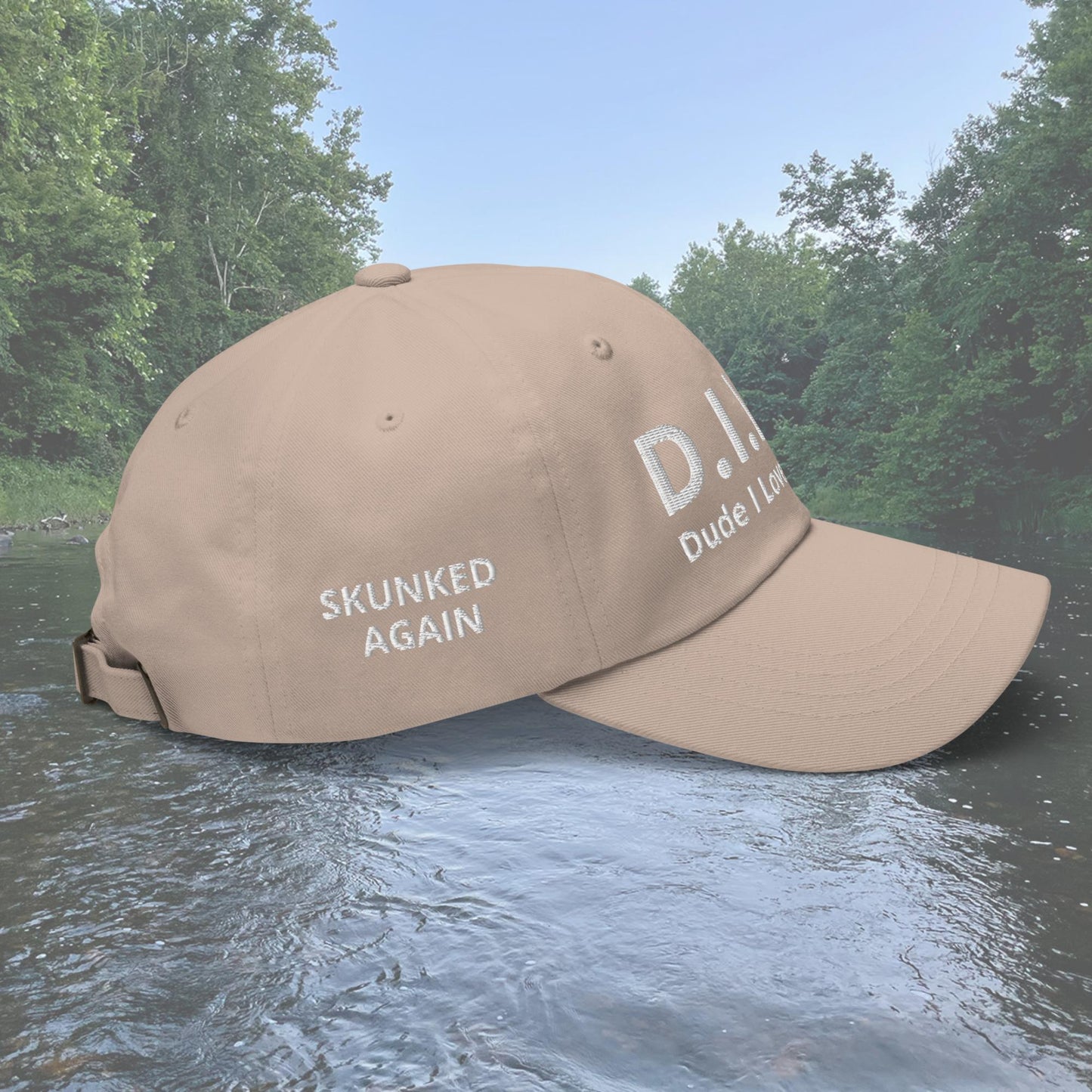 D.I.L.F. Dude I Love Fishing Dad hat