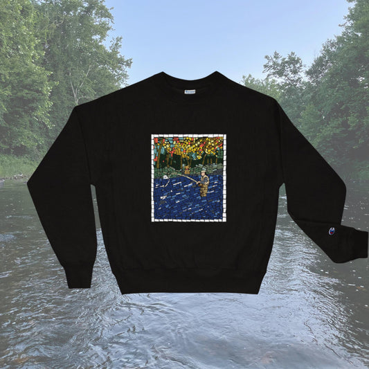 Fly Angler Mosaic Champion Sweatshirt