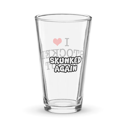 I Love Stocked Trout Shaker Pint Glass